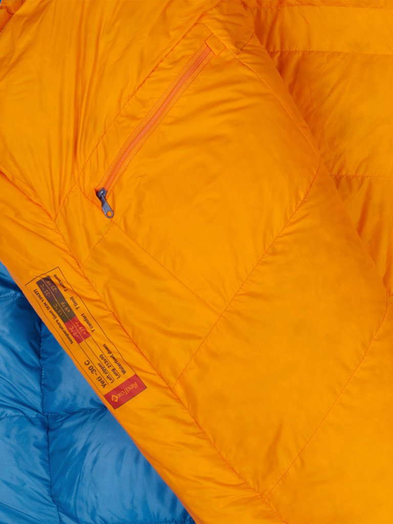 Спальный мешок пуховый Red Fox Yeti-30C левосторонний