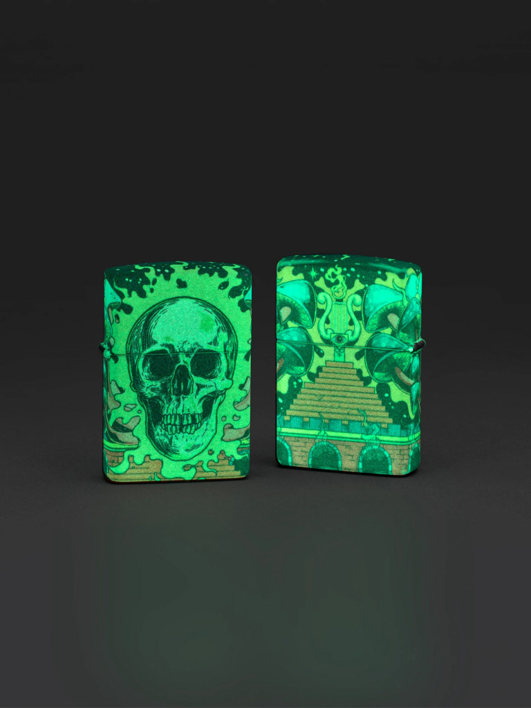 Зажигалка бензиновая ZIPPO 48640 Skull