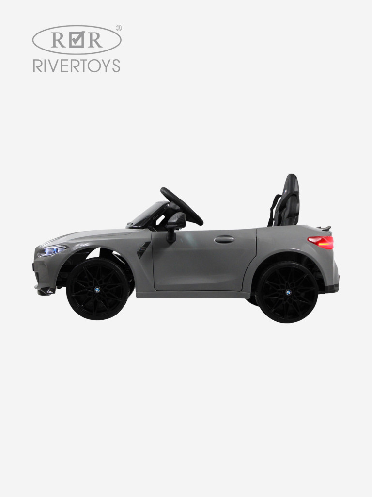 Детский электромобиль RIVERTOYS BMW M4 (A004AA) серый