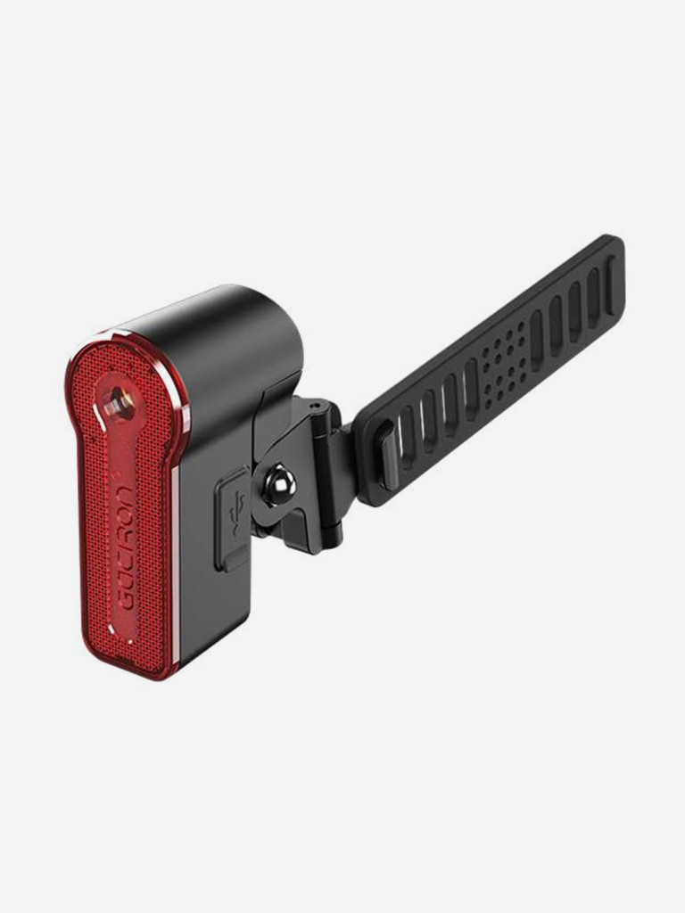Умный задний велофонарь с лазером и датчиком торможения GACIRON W03A, 30 люмен, цвет черный