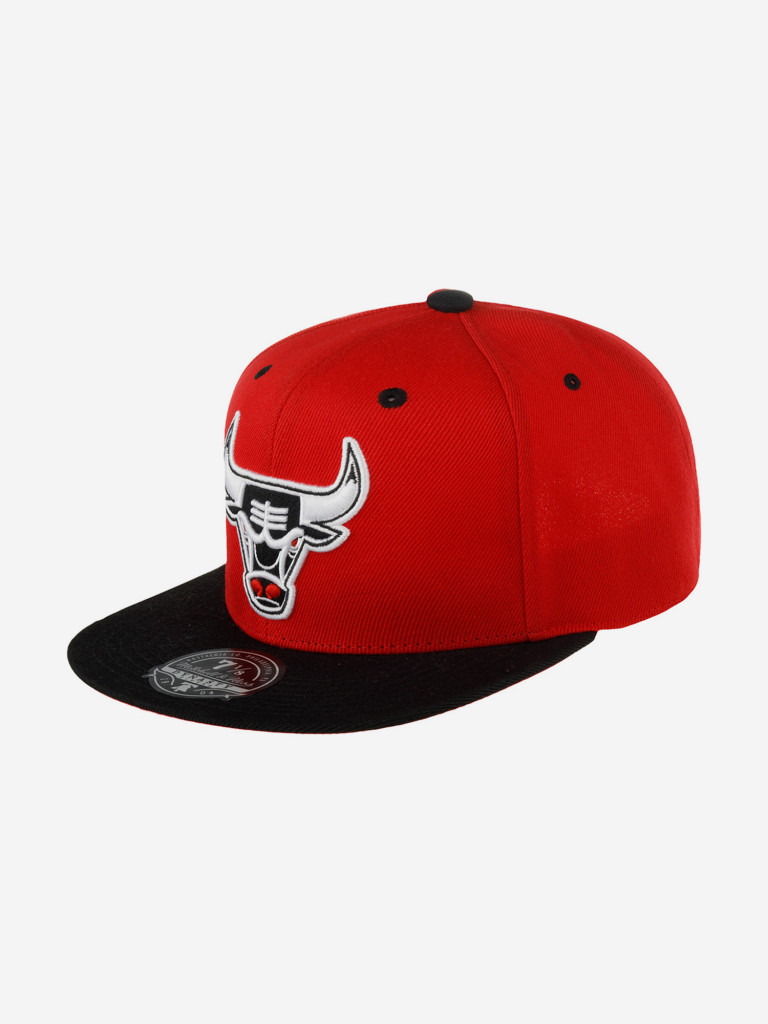 Бейсболка с прямым козырьком MITCHELL NESS 6HSFRI20095-CBURDBK Chicago Bulls NBA (красный)