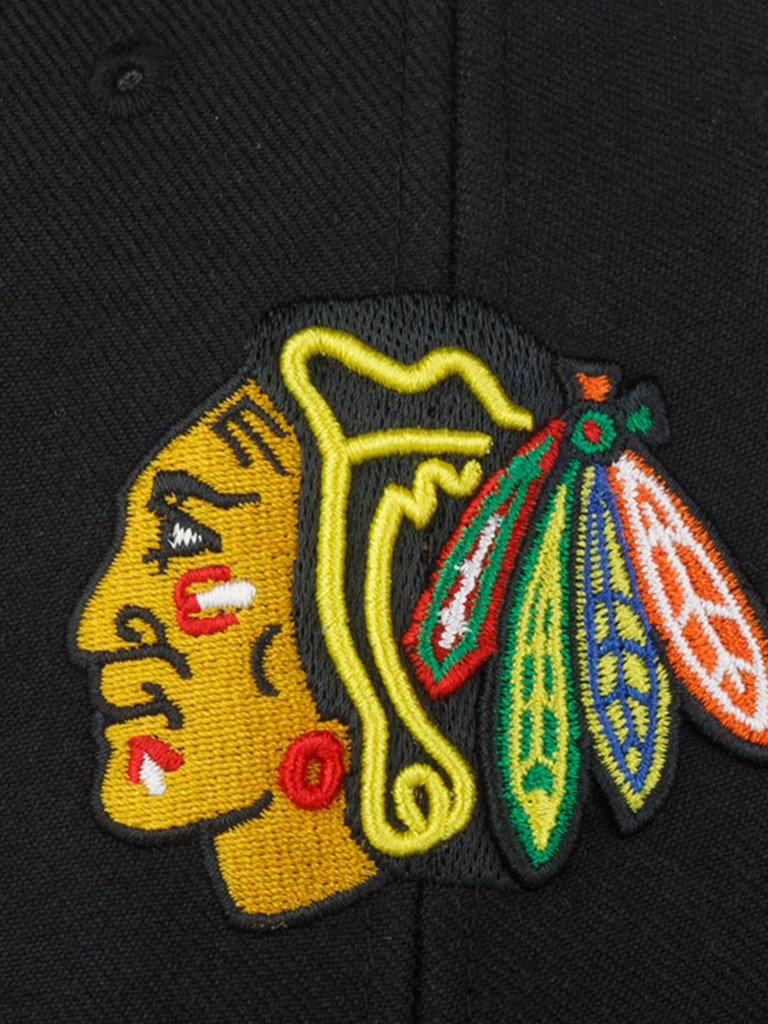 Бейсболка 47 BRAND H-MVP04WBV-BKA Chicago Blackhawks NHL (черный)