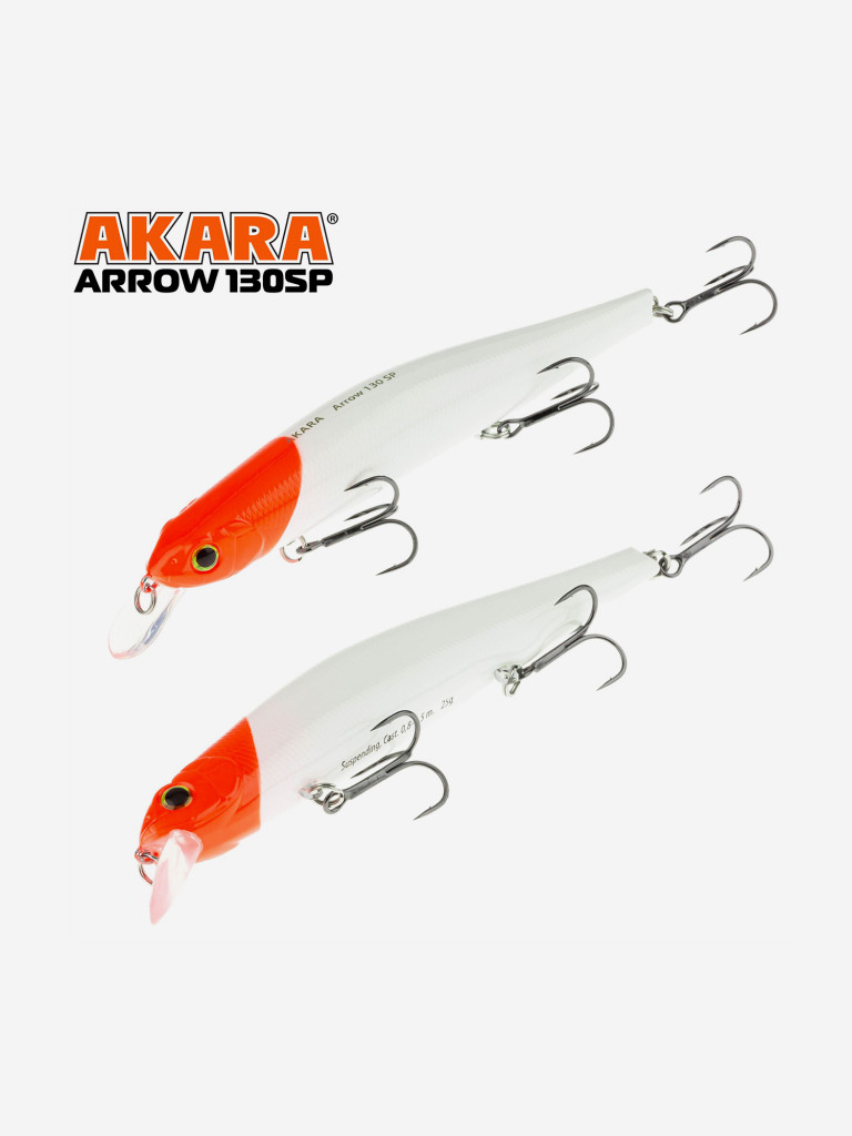 Воблер Akara Arrow 130SP минноу суспендер на щуку, судака 25гр A1