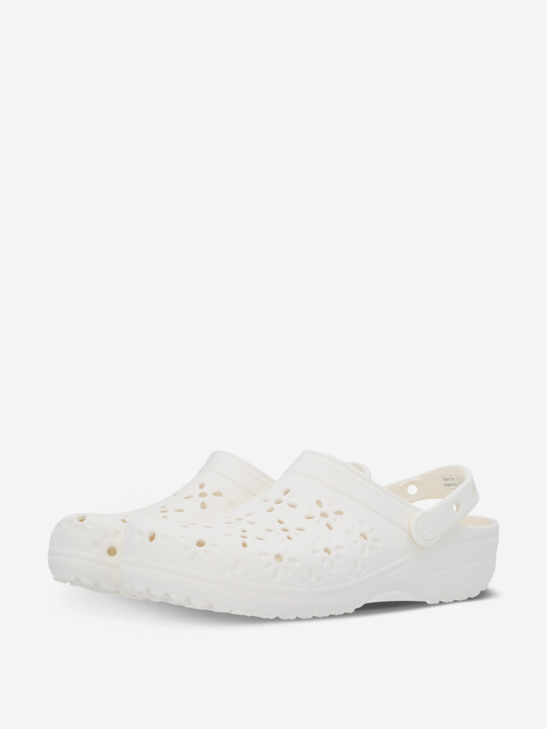 Сабо женские Crocs Classic Floral Cut Out