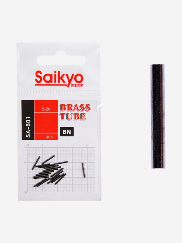 Обжимные трубки для поводков Saikyo SA-601 ( 1упк. по 20шт.) на леску, поводочный материал, флюокарбон для зимней и летней рыбалки.