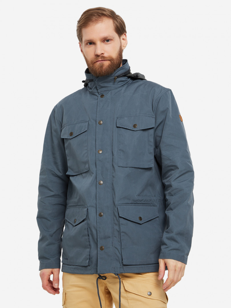 фото Ветровка мужская fjallraven raven, зеленый