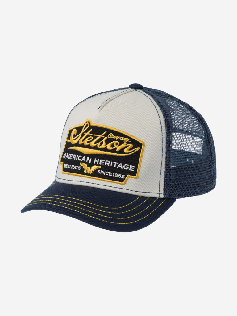 Бейсболка с сеточкой STETSON 7751103K TRUCKER CAP AMERICAN HERITAGE (синий)