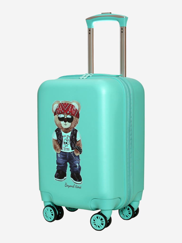 Чемодан детский BEYOND TIME R112 Мишка в Rock зеленый
