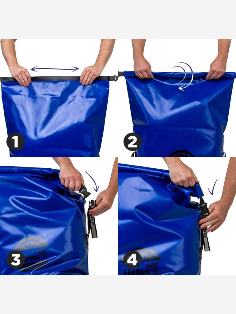 Герморюкзак Helios 100 л, ПВХ (HS-GR-100-BB)