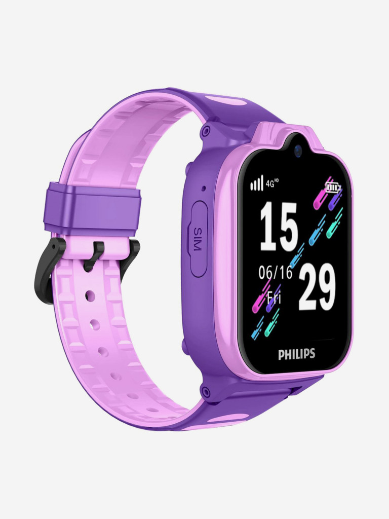 Смарт-часы Philips Kids W6610, 1.69", розовый/розовый, ctw6610pk/00