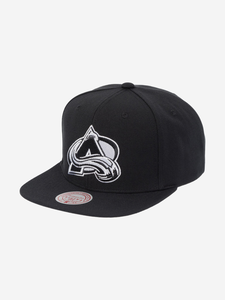 Бейсболка с прямым козырьком MITCHELL NESS HS8546-CAVBLCK Colorado Avalanche NHL (черный)