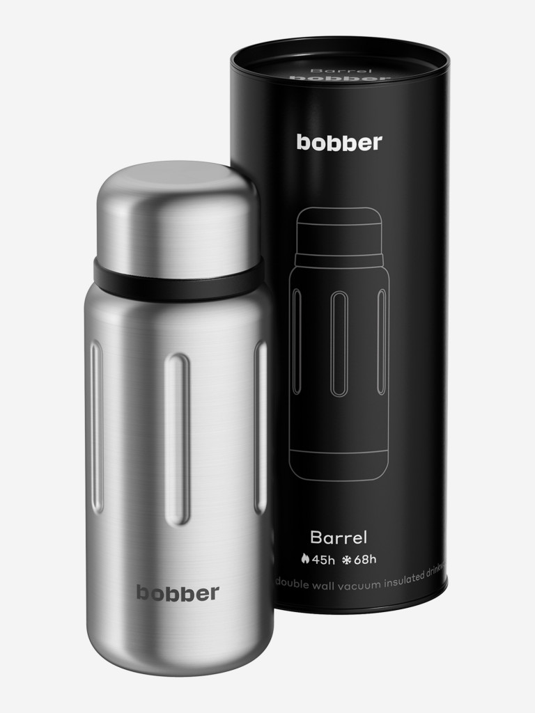 Термос вакуумный BOBBER Barrel 1,36 л с широким горлом и ситечком, тепло до 45 часов, матовый