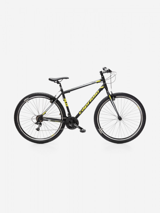 Велосипед CAPRIOLO MTB LEVEL 9.0 (3 X 6), рама алюминий 19'', колёса 29'' (чёрный - жёлтый - зелёный)