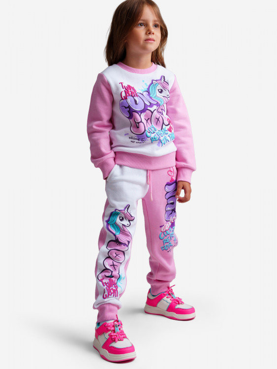 Комплект Playtoday для девочки: толстовка, брюки