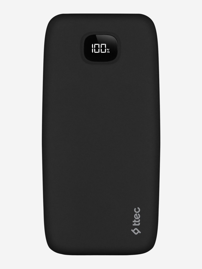 Внешний аккумулятор TTEC ChargeUp Pro LCD 20000mAh PD 20W Powerbank. Цвет: черный