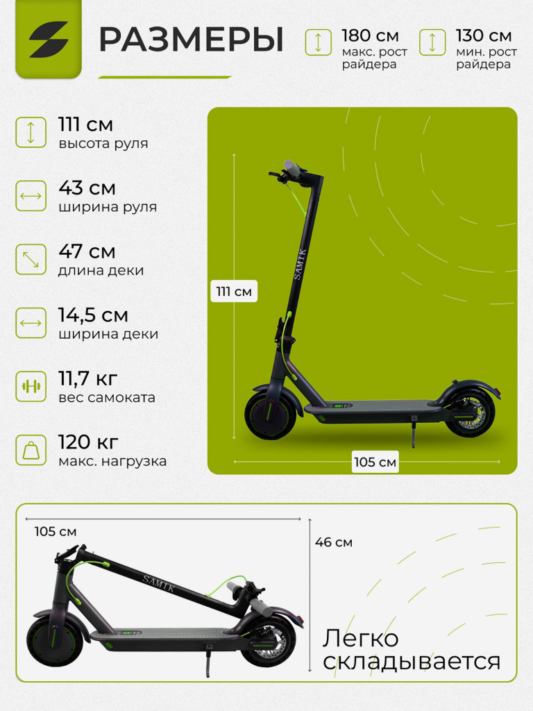Электросамокат SAMIK M365 PRO