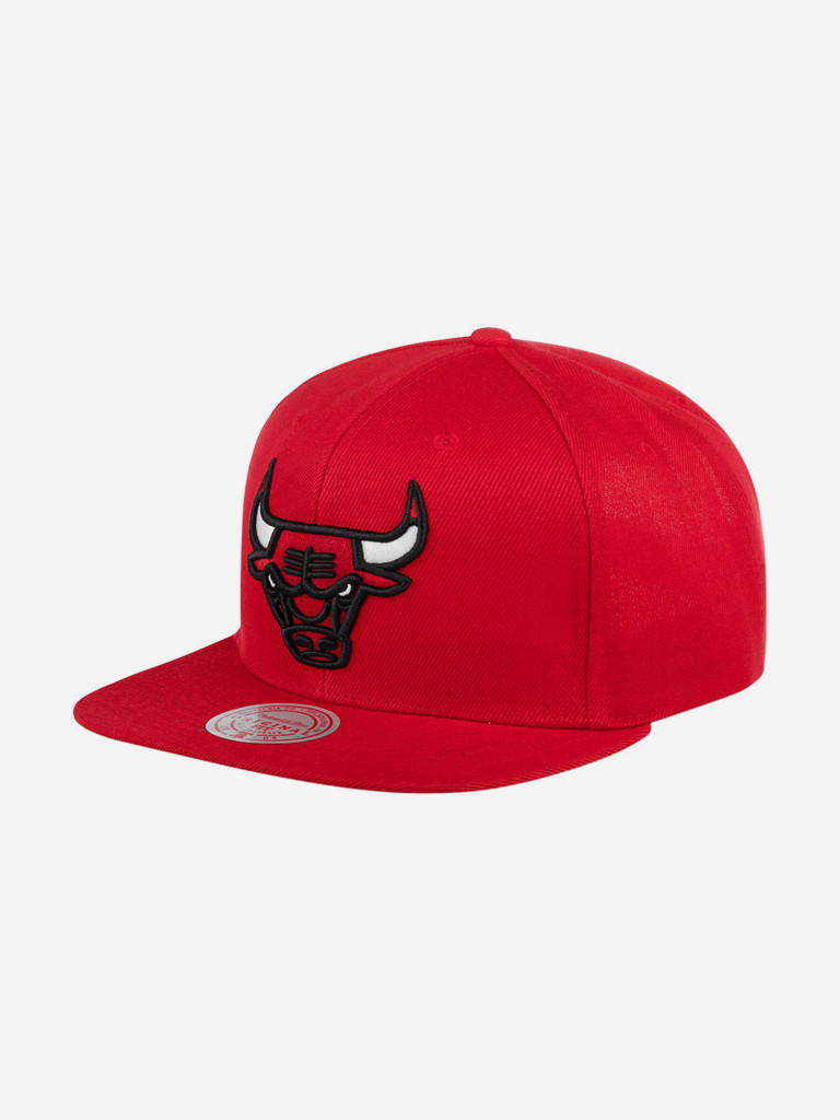 Бейсболка с прямым козырьком MITCHELL NESS 6HSSSH21228-CBURED1 Chicago Bulls NBA (красный)