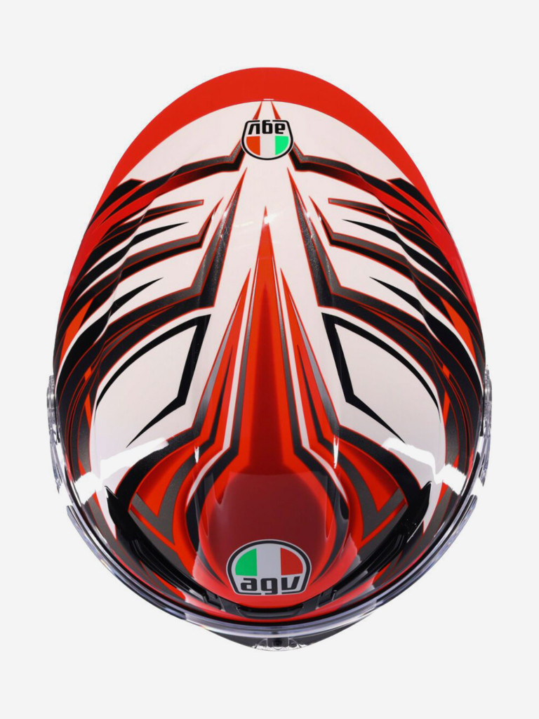 Мотошлем интеграл AGV K6 S E2206 MPLK Reeval White/Red/Grey