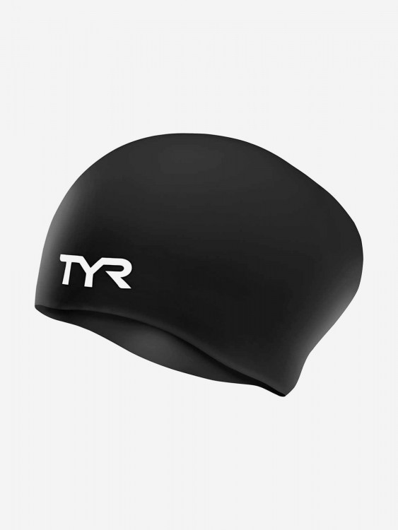 Шапочка для плавания TYR Long Hair Wrinkle-Free Silicone Junior Cap