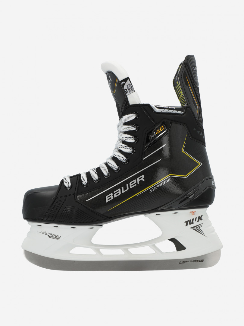 Коньки хоккейные Bauer Supreme M40 SR FIT2 31565410299 Черный, размер 46,41.5,44.5,45,43,43.5,44,42,41, фото 1