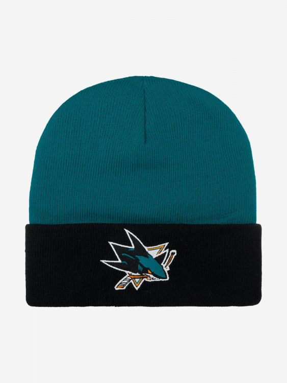 Шапка с отворотом MITCHELL NESS MN-NHL-EU174-SANSHA-TEA San Jose Sharks NHL