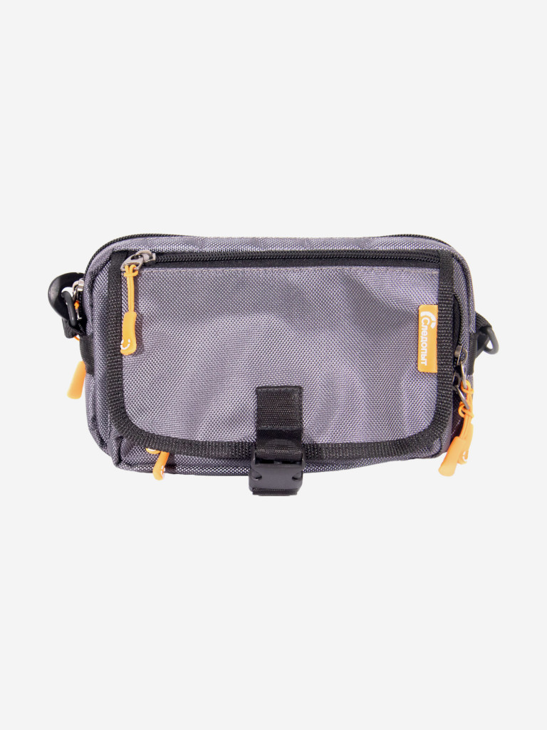 Сумка рыболовная Следопыт Street Fishing MultiLock S-Pouch, 13,5х22х8 см, цвет серый.