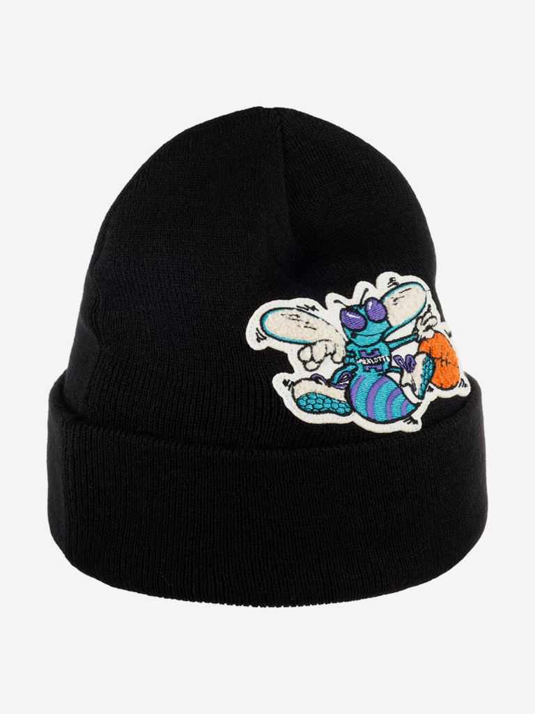Шапка с отворотом MITCHELL NESS KTCFFH21HW008-CHOBLCK Charlotte Hornets NBA (черный)