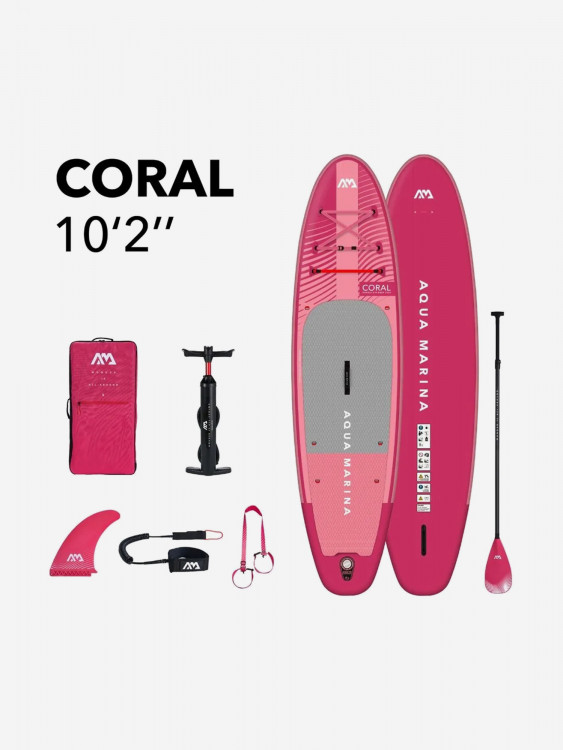 Сапборд надувной Aqua Marina Coral Raspberry 310 см