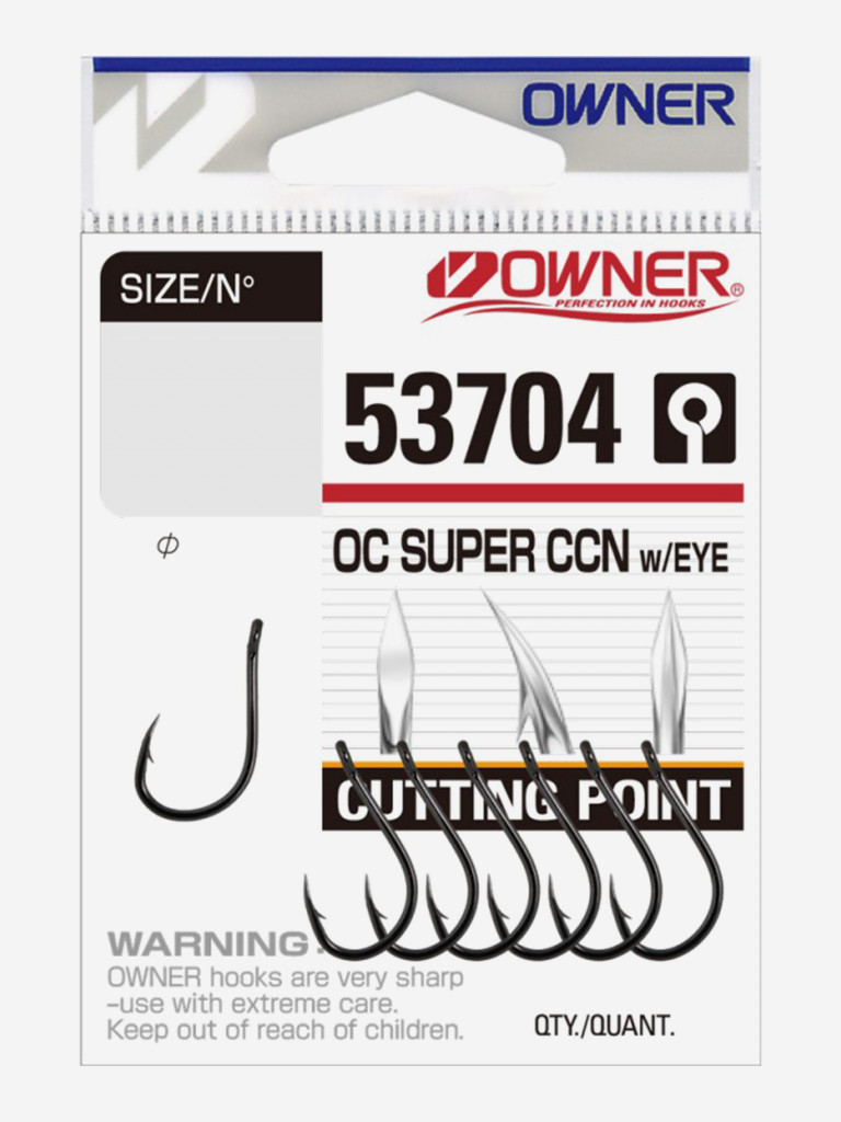 Крючок OWNER Cut Super CCN w/eye BC №4 7шт