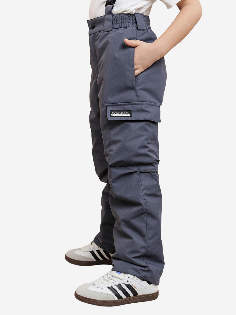 Брюки утепленные для мальчика batik серый