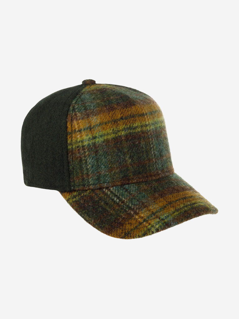 Бейсболка STETSON 7760302 TRUCKER CAP WOOL CHECK (коричневый)