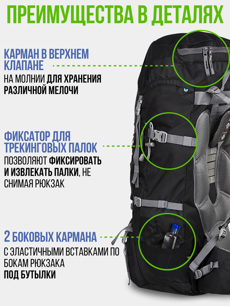 Рюкзак туристический Trek Planet Kashmir 75