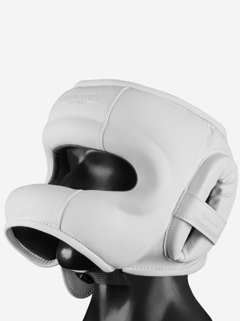 Боксёрский шлем с бампером ULTIMATUM BOXING GEN5FB HTN WHITE с алькантарой