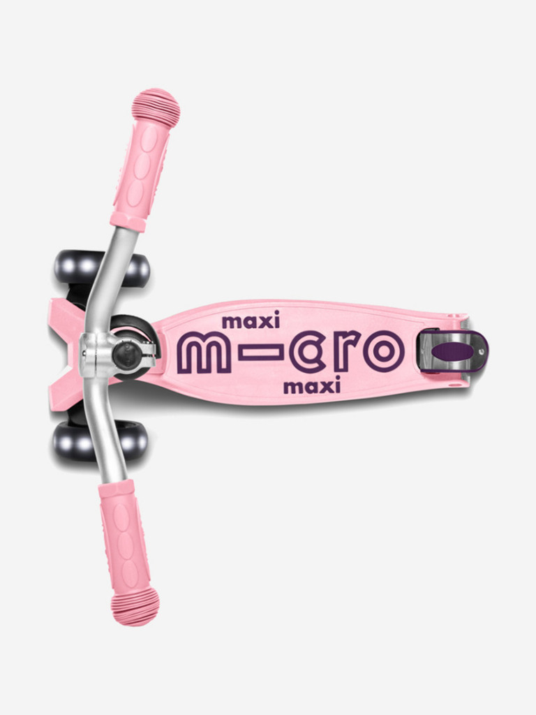 Самокат Micro Maxi Deluxe Pro Led Пудровый 2026