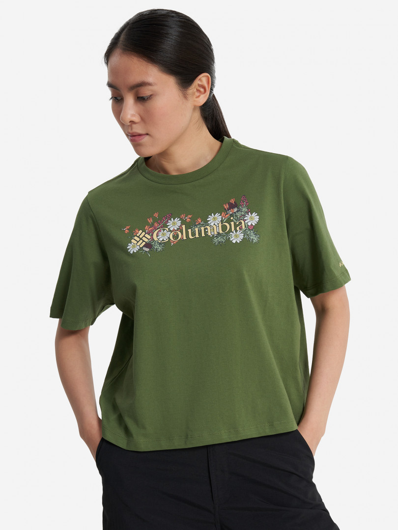 Футболка женская Columbia North Cascades Relaxed Tee 30162570299 Зеленый, размер 48,44,50, фото 2