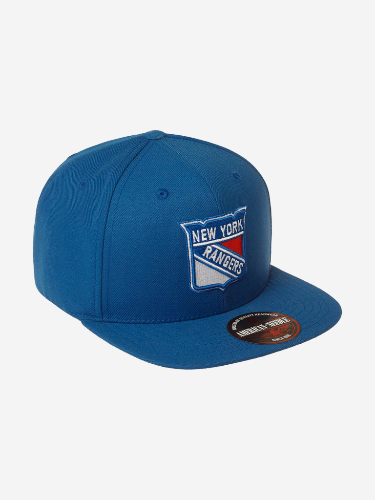 Бейсболка с прямым козырьком AMERICAN NEEDLE 400A1V-NYR New York Rangers 400 Series NHL (синий)