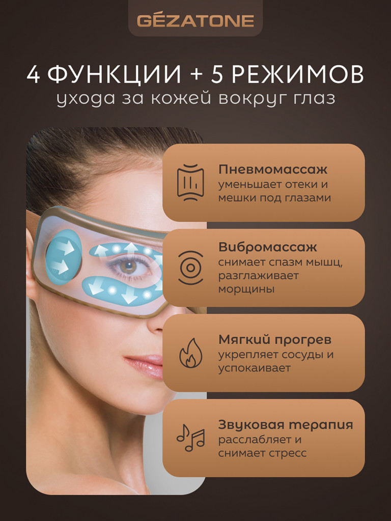 Массажер для глаз Gezatone ISee400 Deluxe