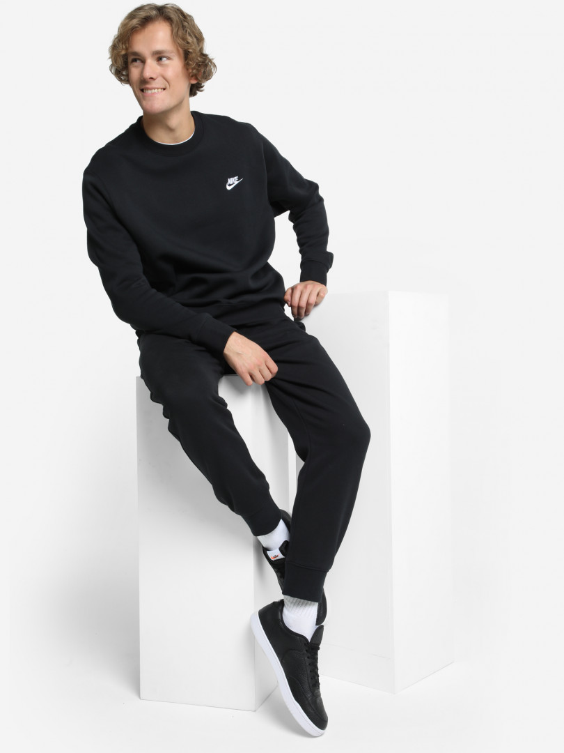 Свитшот мужской Nike Sportswear Club 24184520299 Черный, размер 44, 46,54, 56,52, 54,46, 48,50, 52, фото 3