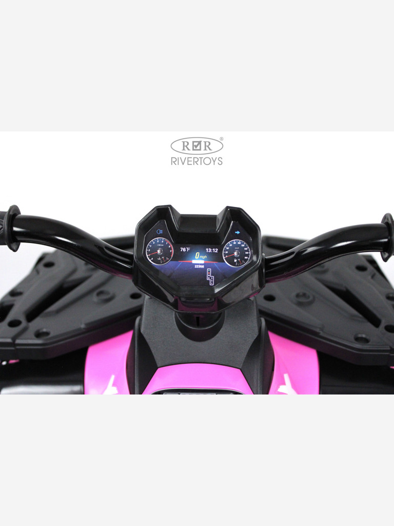 Детский электроквадроцикл RIVERTOYS T001TT 4WD розовый