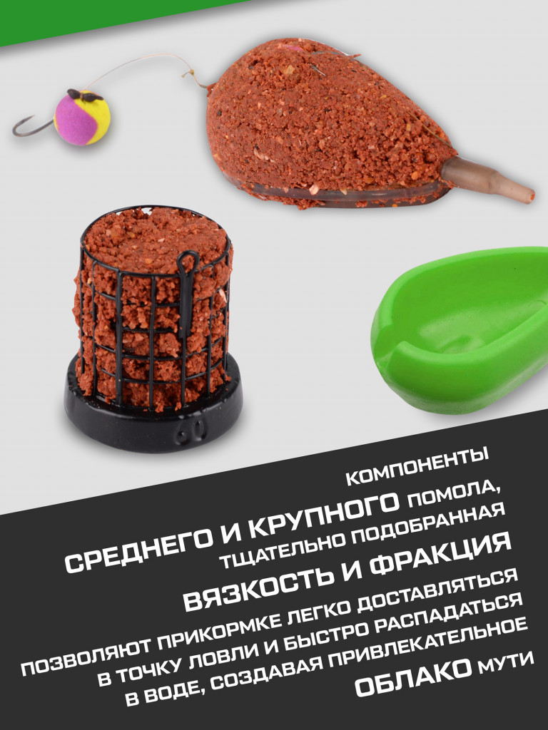 Прикормка для рыбы F-FISHING PRO Carp Слива 1кг