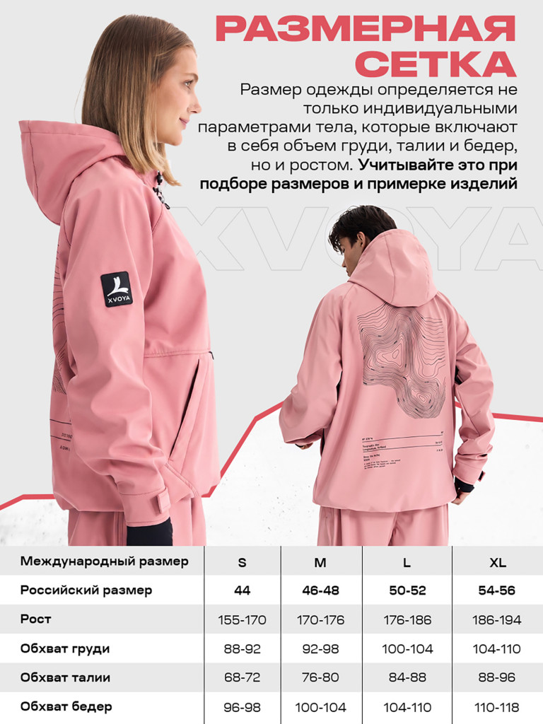 Анорак сноубордический XVOYA Arctic Point розовый