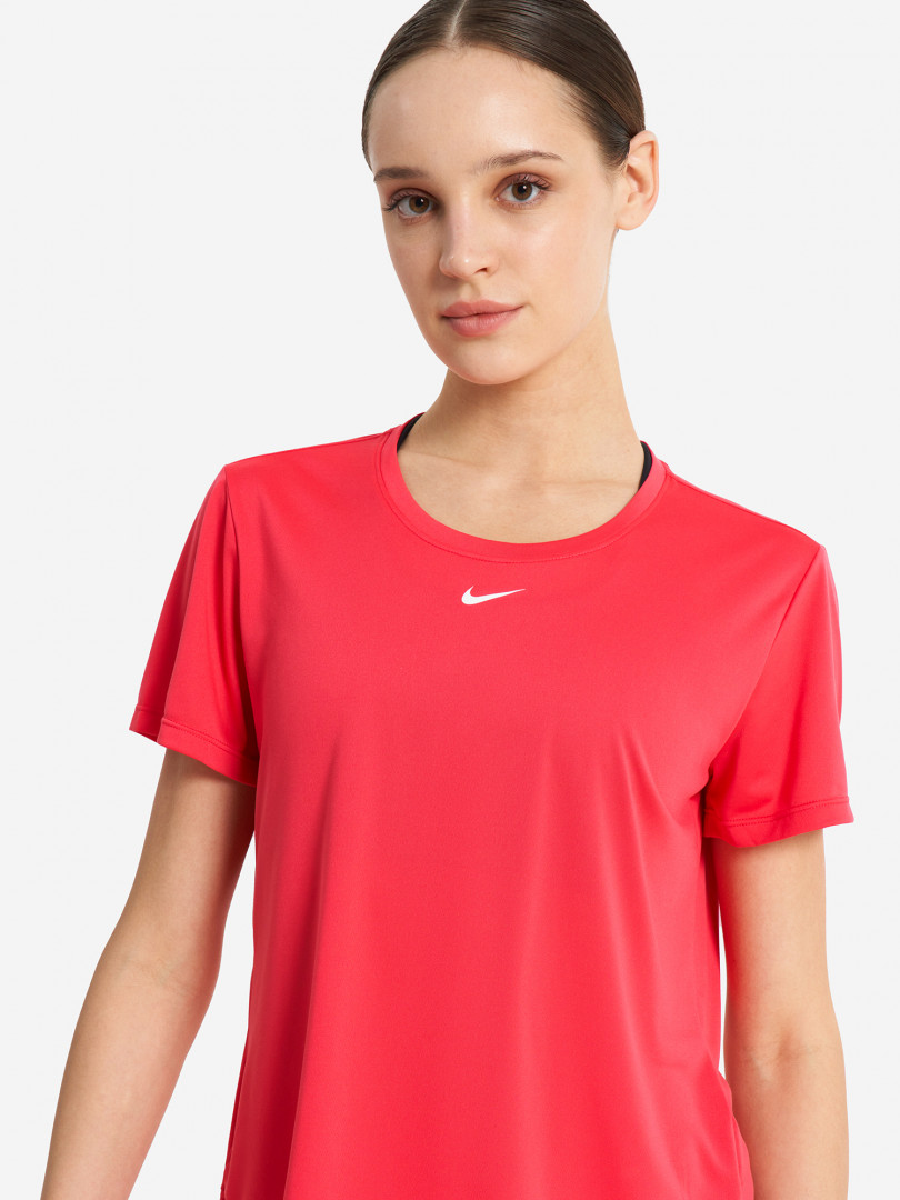 фото Футболка женская nike fitness one dri-fit, красный