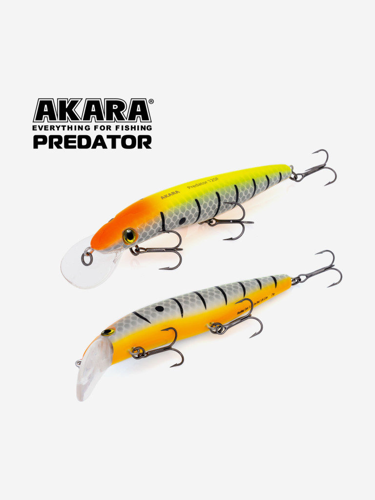 Воблер Akara Predator 125F минноу плавающий на щуку, судака 21гр A 6