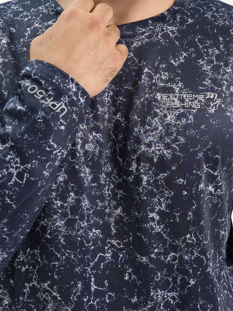 Лонгслив мужской Extreme Fishing OBS-G509 с защитой от солнца UPF50+ для рыбалки