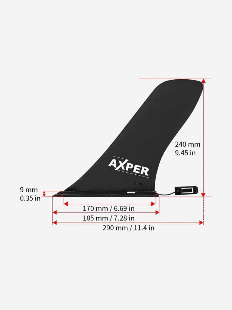 Плавник для сапборда AXPER 9" Slide-in