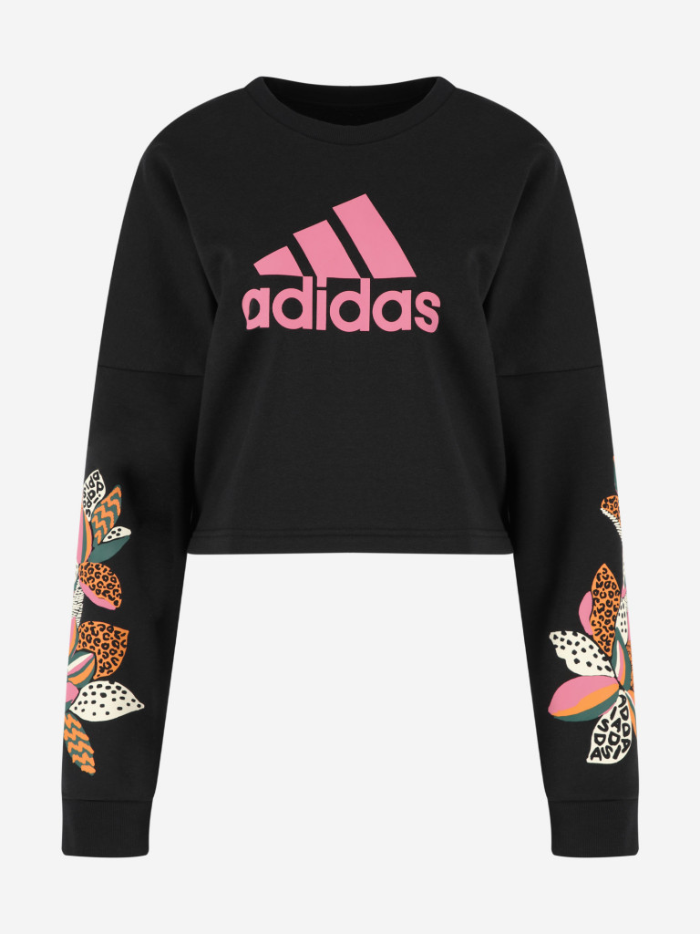 adidas Farm Print Loose Cropped Logo