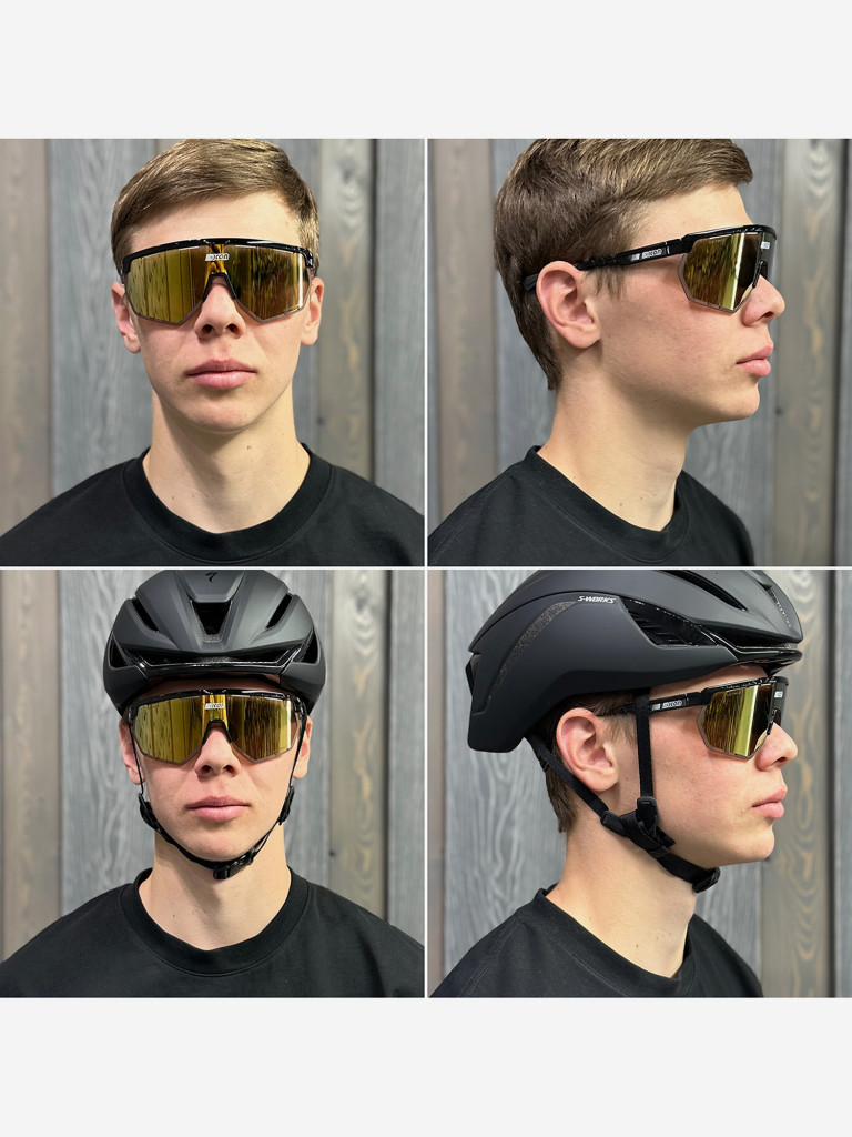 Очки спортивные Scicon AeroWing оправа Black Gloss линза SCNPP Multimirror Bronze