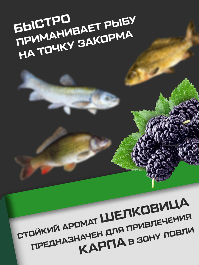 Прикормка для рыбы F-FISHING PRO Carp Шелковица 1кг
