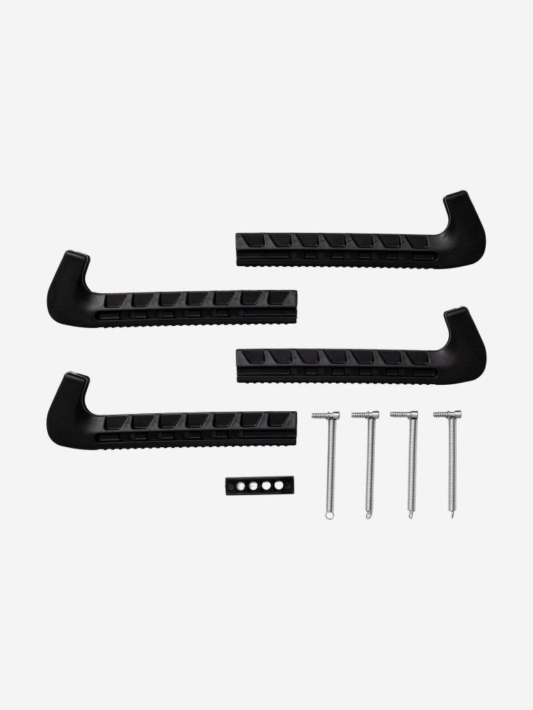 TM ROYAL SKATE Чехлы для лезвий коньков черный цвет, универсальный размер