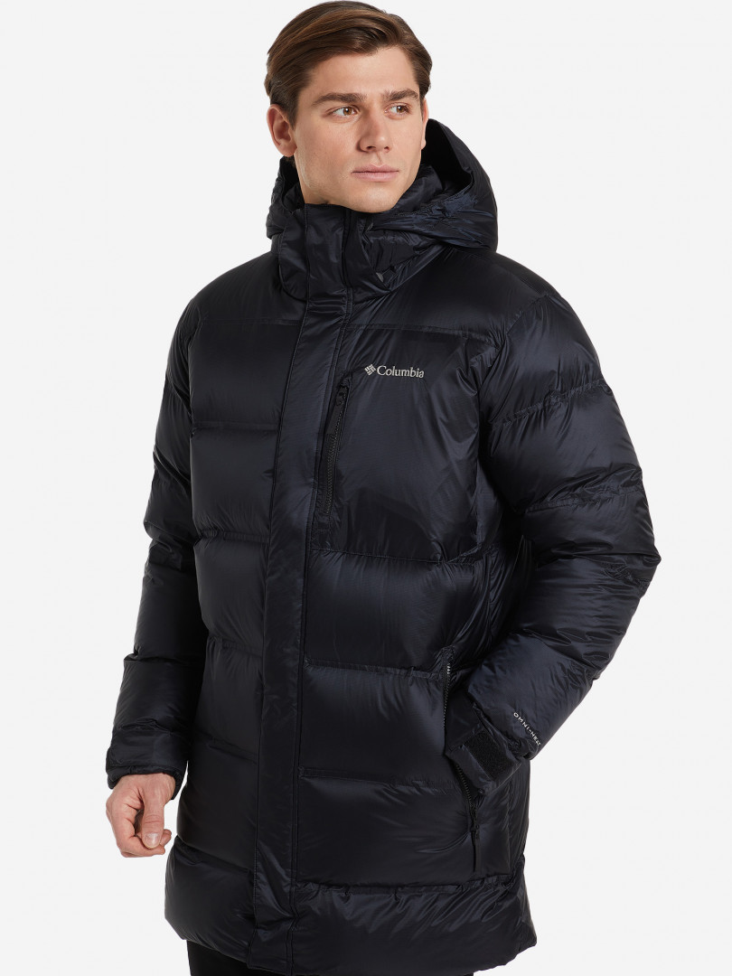 фото Куртка пуховая мужская columbia peak district mid down jacket, черный